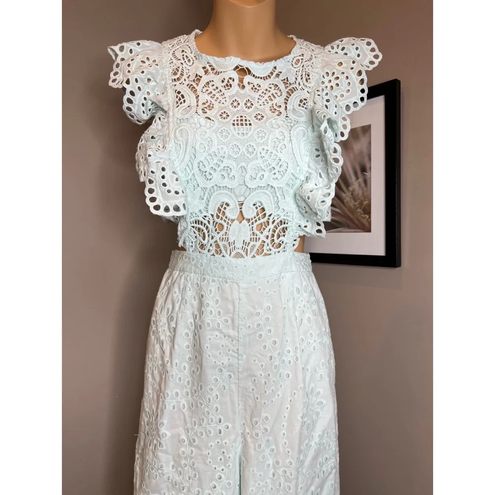 Free People x Nightcap Eyelet Jumpsuit